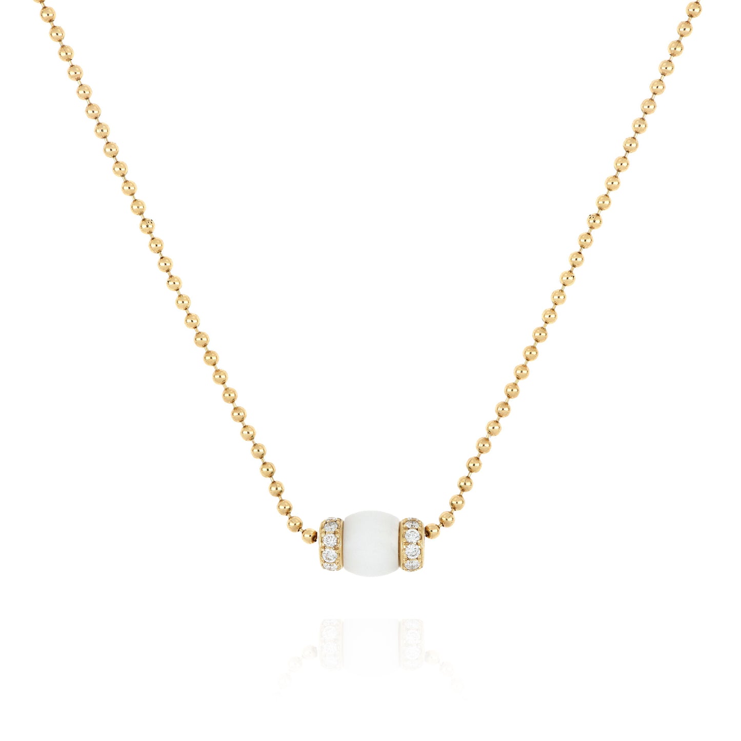 Collana Le Carrousel Howlite e Diamanti