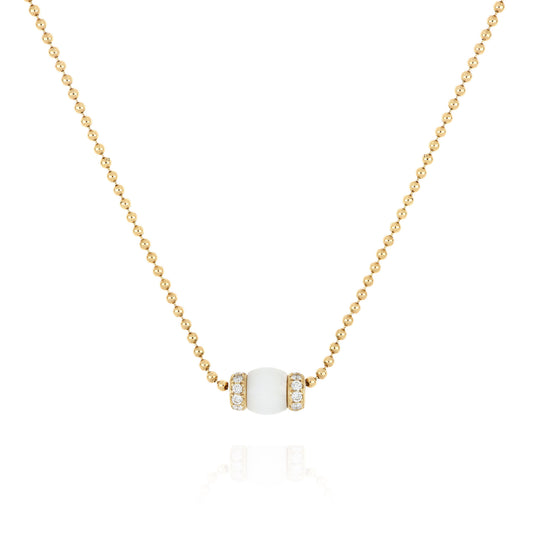 Collana Le Carrousel Howlite e Diamanti