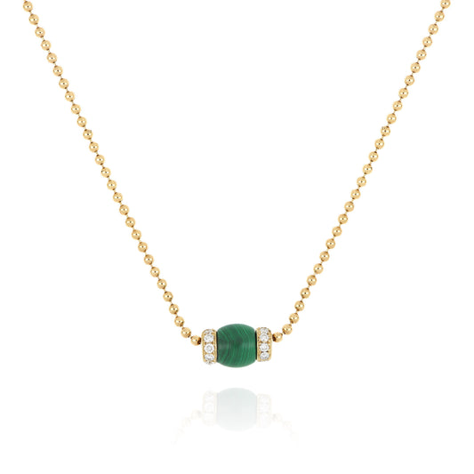 Collana Le Carrousel Malachite e Diamanti