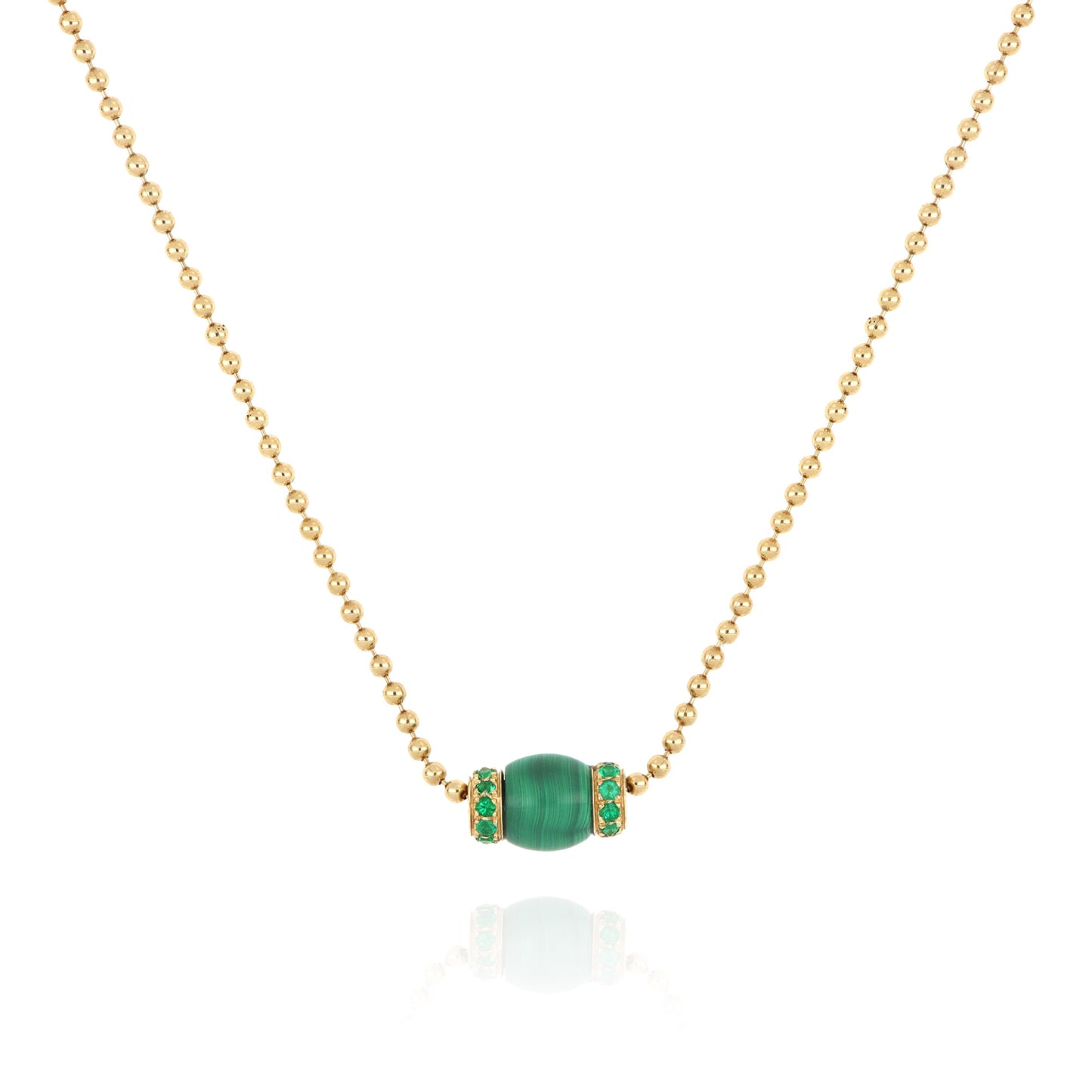 Collana Le Carrousel Malachite e Smeraldi