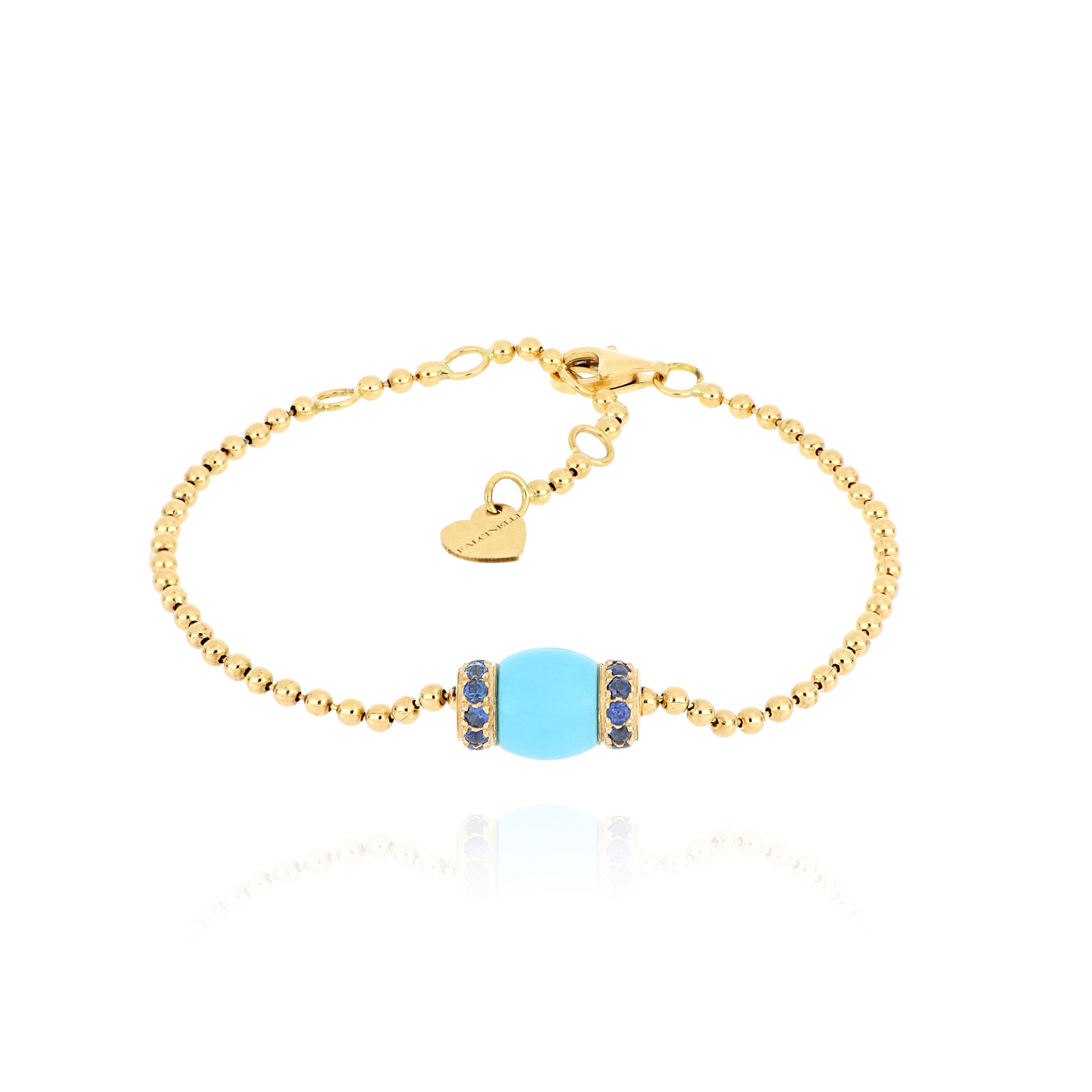 Bracciale Le Carrousel Turchese e Zaffiri Blu Scuro