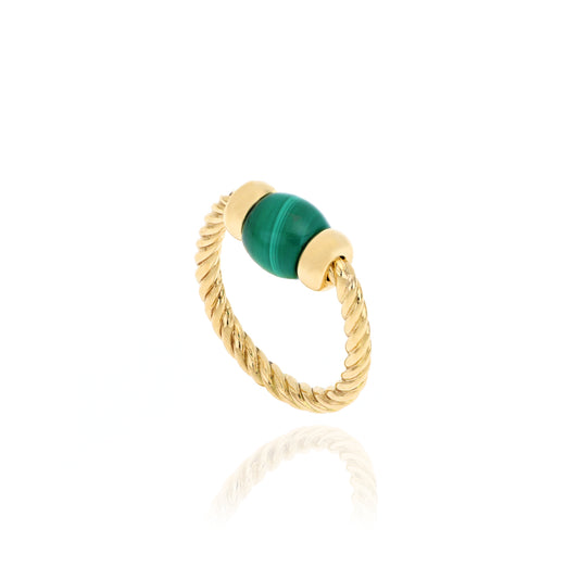 Anello Torchon Le Carrousel Malachite