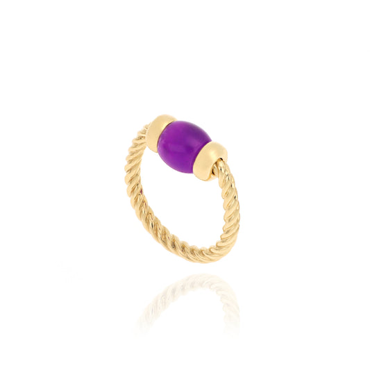 Anello Torchon Le Carrousel Giada Viola